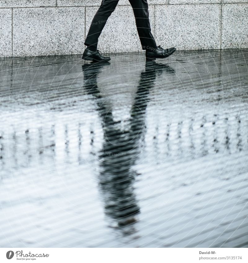 Man walks with shadow Businessman Commercial Shadow Shadow play Dark side Shadowy existence shadow cast shadow man Contrast especially somber Black reflection