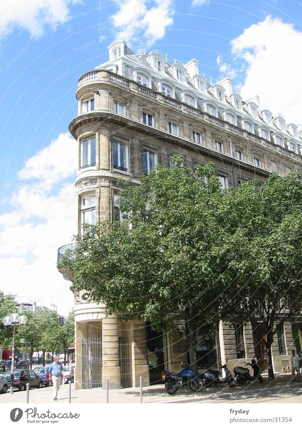 Bordeaux France Downtown Corner building Europe Burgundy