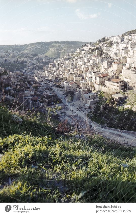 Jerusalem, Israel Film Isreal West Jerusalem Grain Middle East Travel photography travel Summer South Analog Town City vacation voyage Sun Landscape Sky wide