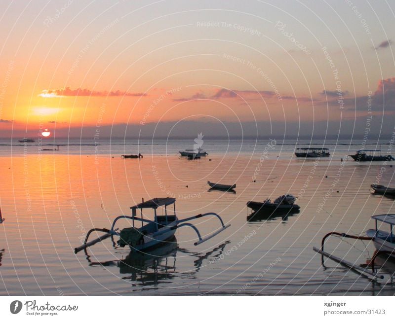 Sunset on Lembongan Ocean Watercraft Bali Lembongan Iceland