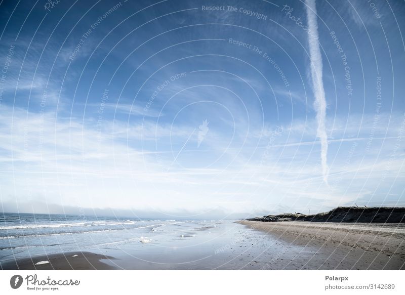 Northern beach with waves coing in Vacation & Travel Summer Beach Ocean Island Waves Environment Nature Landscape Sand Sky Clouds Weather Rock Coast Fjord