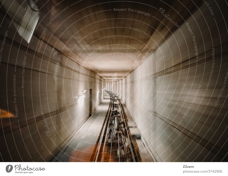 tunnel vision Technology Town Tunnel Tunnel vision Underground Cog railway Rail transport Gondola Means of transport Passenger traffic Passenger train