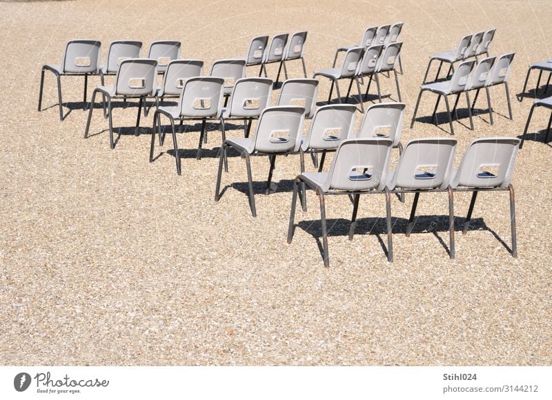 many plastic chairs in the open-air auditorium Leisure and hobbies Trip Entertainment Event Music Going out Feasts & Celebrations Concert Outdoor festival