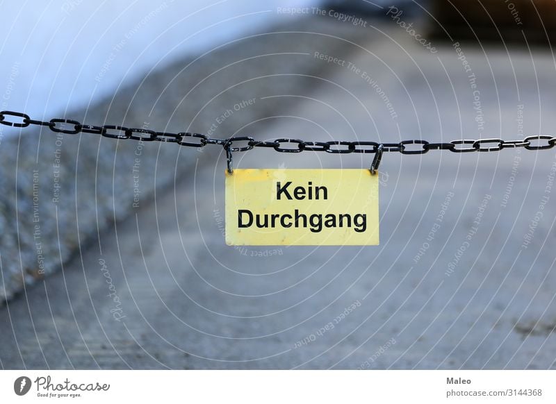 No passage Control barrier Chain Parking lot Attach Closed Highway ramp (entrance) Lock Passage Lanes & trails Signs and labeling Yellow