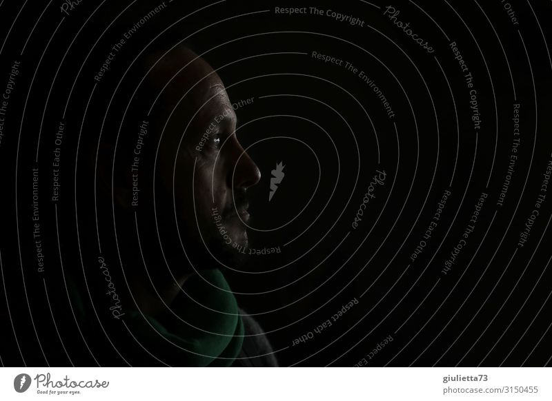 nighttime | UT HH19 Masculine Man Adults Human being 45 - 60 years Observe Think Looking Wait Sadness Concern Grief Longing Loneliness Infinity Change Time Dark