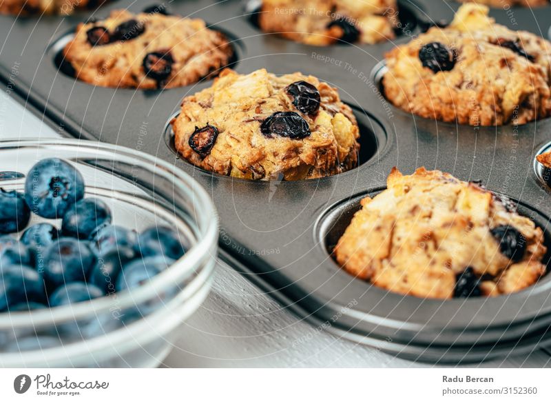 Blueberry And Apple Fruity Cupcakes Muffins recipe Fresh Dessert Home-made Snack Cake Bakery Close-up Background picture Dog food Gourmet Berries Natural