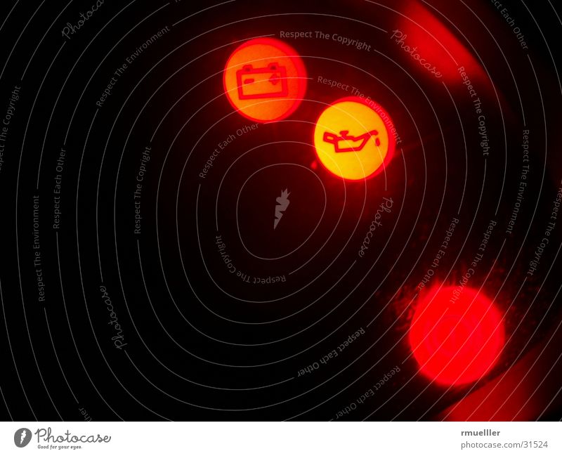 Oil, please Motor vehicle Dashboard Long exposure Night Electrical equipment Technology Car Lighting Fittings