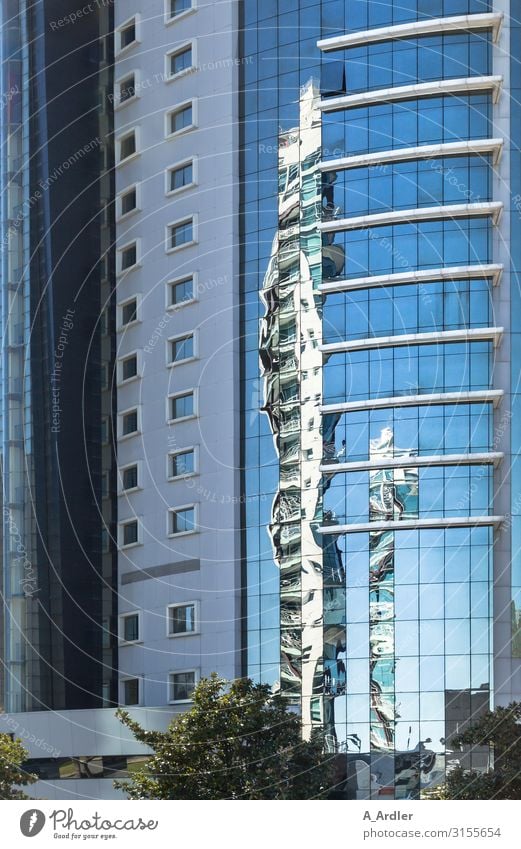 Reflection in the glass facade Shopping Elegant Design Tourism Trip House (Residential Structure) Workplace Office Architecture Lisbon Portugal Europe Town