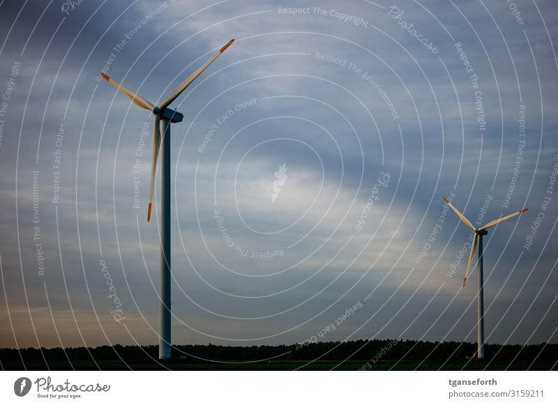 Neudersum Wind Farm Economy Industry Technology Advancement Future Energy industry Renewable energy Wind energy plant Rotate Threat Gigantic Large Tall Modern