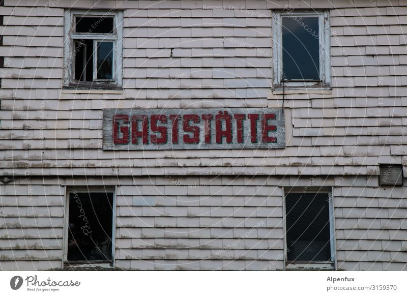 Weltschmerz | former center of the village Trip House (Residential Structure) Dream house Redecorate Village Building Old Fear of the future Distress Alcoholism