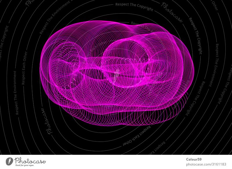 Magic Light Painting Design Christmas & Advent Dome Illuminate Fantastic Violet Black Background picture Illustration Modern Illumination vertebra