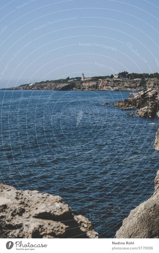 Boca do Inferno, Portugal Nature Landscape Air Water Sun Sunlight Spring Summer Beautiful weather Coast Cascais Tourist Attraction Stone Warmth Blue