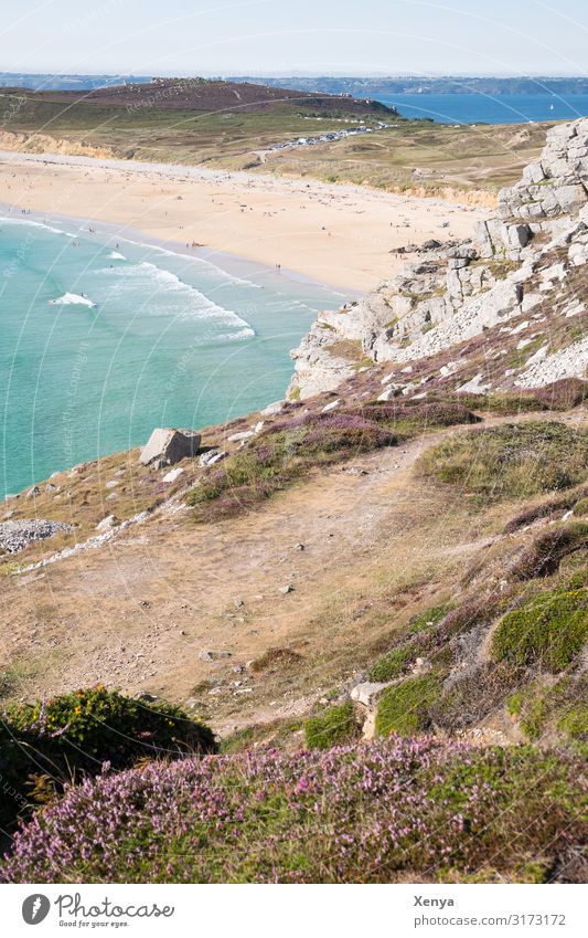 Brittany - Pointe de Pen Hir France coast Landscape Exterior shot Vacation & Travel Rock Atlantic Ocean Tourism Relaxation Nature Colour photo voyage