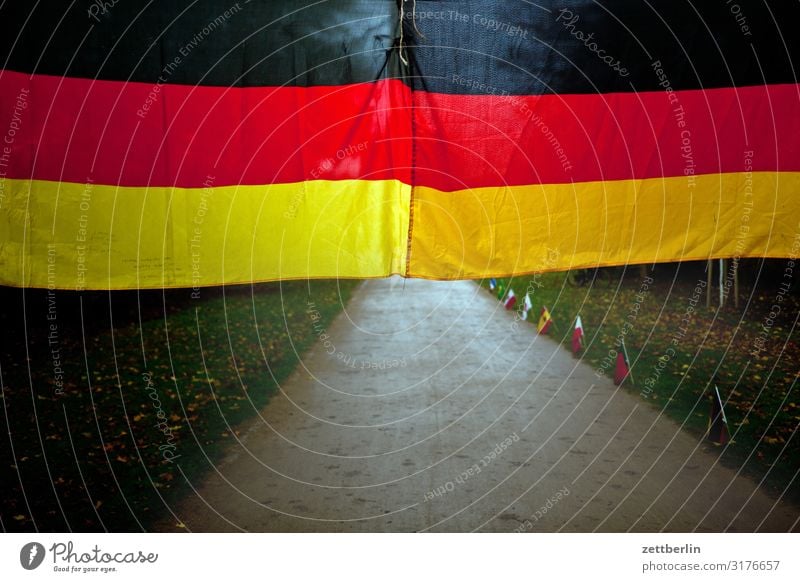 German flag Berlin zoo Germany German Flag Capital city Deserted Nationalities and ethnicity Park Copy Space Forest Lanes & trails