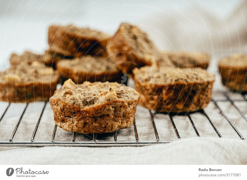 Pear, Cinnamon And Walnut Mini Breakfast Bites Fresh Baked goods Healthy Close-up Baking Dinner Cooking Gourmet Diet Brown Small Bakery Eating Natural Filling