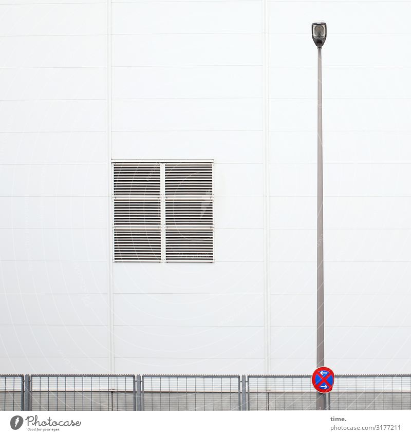 Stories from the fence (17) Wall (barrier) Wall (building) Facade Window Fence Lamp post Street lighting Clearway Stone Concrete Sign Signs and labeling Signage