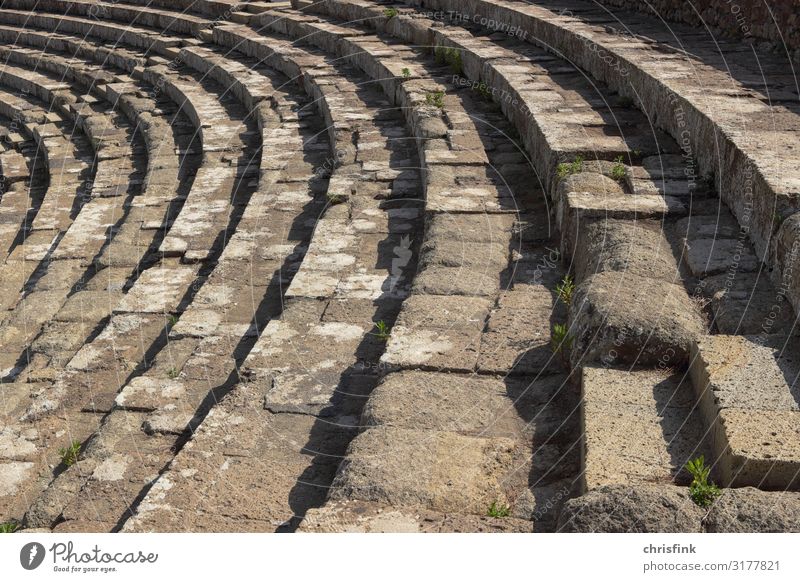 Roman theatre with rows of seats Leisure and hobbies Sun Town House (Residential Structure) Ruin Places Manmade structures Architecture Wall (barrier)