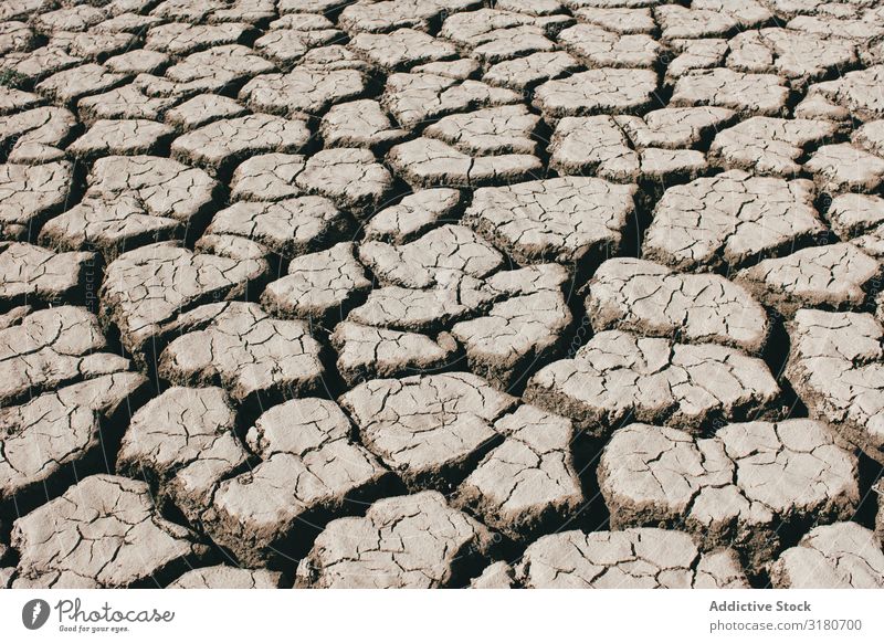 Cracks on dry ground Ground Crack & Rip & Tear Dry Landscape Nature Drought Earth Hot Sunbeam Day Environment Landing Climate Clay Surface Weather warming arid