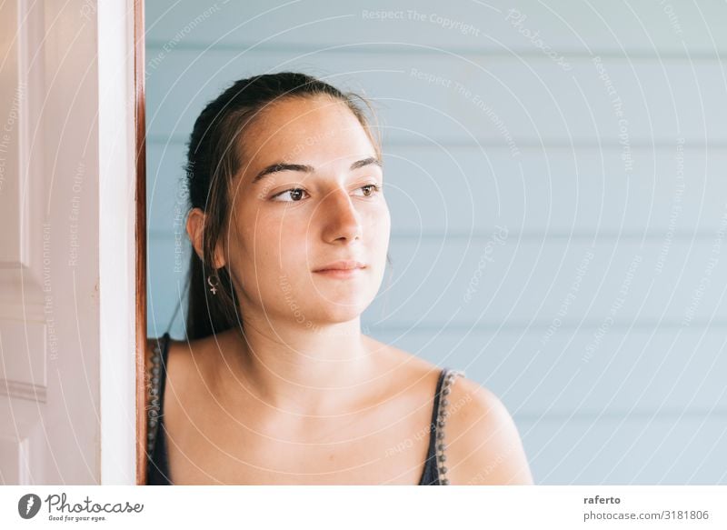 Portrait of a happy young woman in summer dress Elegant Style Joy Happy Beautiful Summer Human being Feminine Young woman Youth (Young adults) Woman Adults Arm