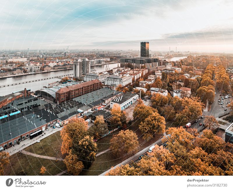 View towards Treptow/Berlin Vacation & Travel Tourism Trip Far-off places Freedom Sightseeing City trip Manmade structures Building Architecture