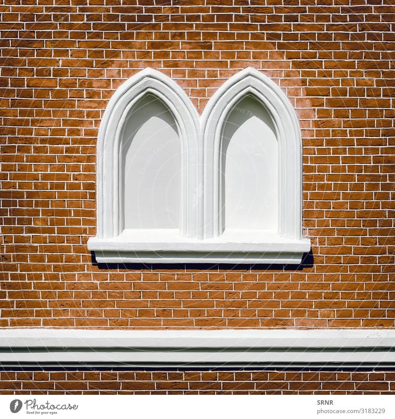 Bricked-up Windows Design Building Architecture Facade Town Ancient arc arch blank window brick brick masonry brick setting bricked-up window bricklaying work