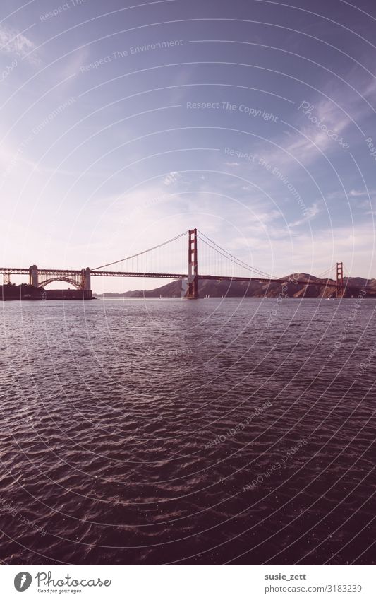 Picturesque Golden Gate Bridge in October 2019 Landscape Water Sky Autumn Coast Town Outskirts Manmade structures Architecture Tourist Attraction Landmark