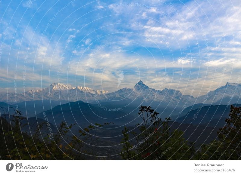 View of the Himalayas in Nepal Vacation & Travel Hiking Environment Nature Landscape Climate Beautiful weather scenery mountain colorful view Express train peak