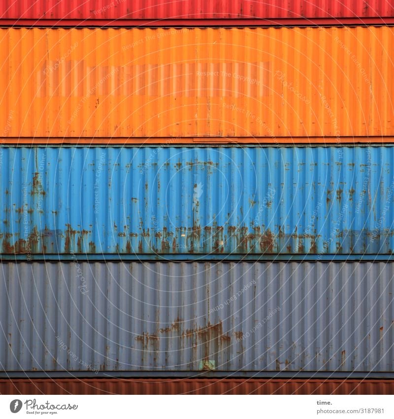 shift change Logistics Services Container Rust Metal Line Stripe Uniqueness Trashy Town Multicoloured Power Might Endurance Unwavering Orderliness Curiosity