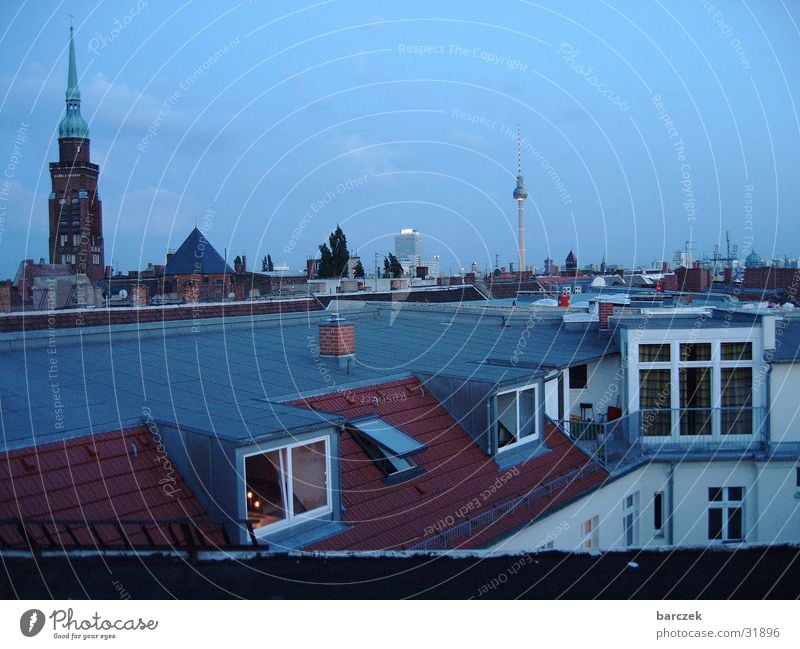 Prenlzlauer Berg_aufm roof 1 Prenzlauer Berg Roof Architecture Berlin Skyline Evening Berlin TV Tower