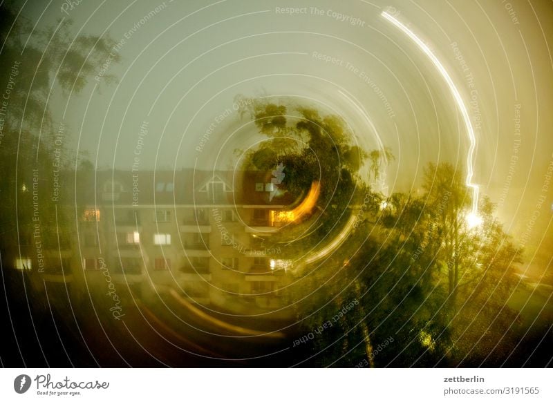 Confused view from the window Facade Window House (Residential Structure) Sky Heaven Apartment house Deserted Town house (City: Block of flats) Copy Space