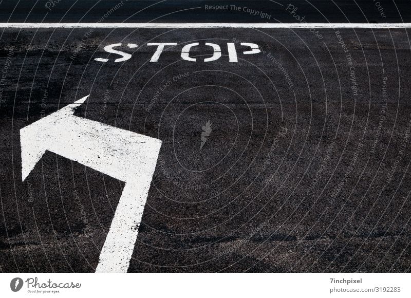 Turn Left Transport Traffic infrastructure Road traffic Motoring Street Road sign Sign Black White Movement Black & white photo Exterior shot Copy Space right