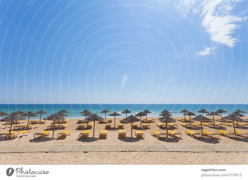 accounting department Portugal Algarve Vale do Lobo Praia Garrao poente Sunshade Arrangement Symmetry sandalgarve Vacation & Travel Travel photography Idyll