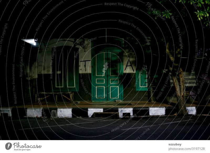 spooky abandoned building Design Living or residing House (Residential Structure) House building Small Town Downtown Ruin Building Architecture Window Door Old