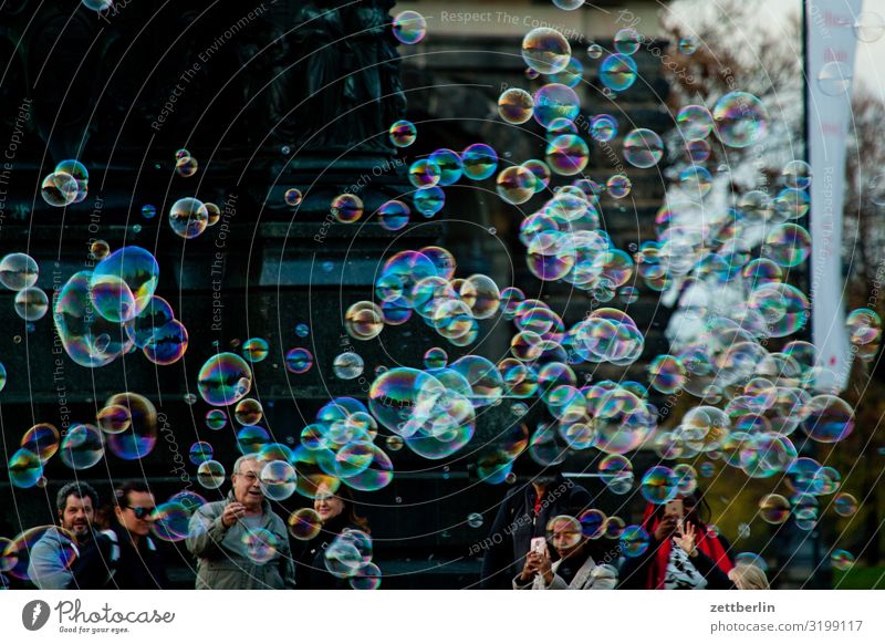 Bubbles again Soap bubble Vacation & Travel Travel photography City trip Tourism Attraction Art Street art Tourist Attraction Entertainment Shows