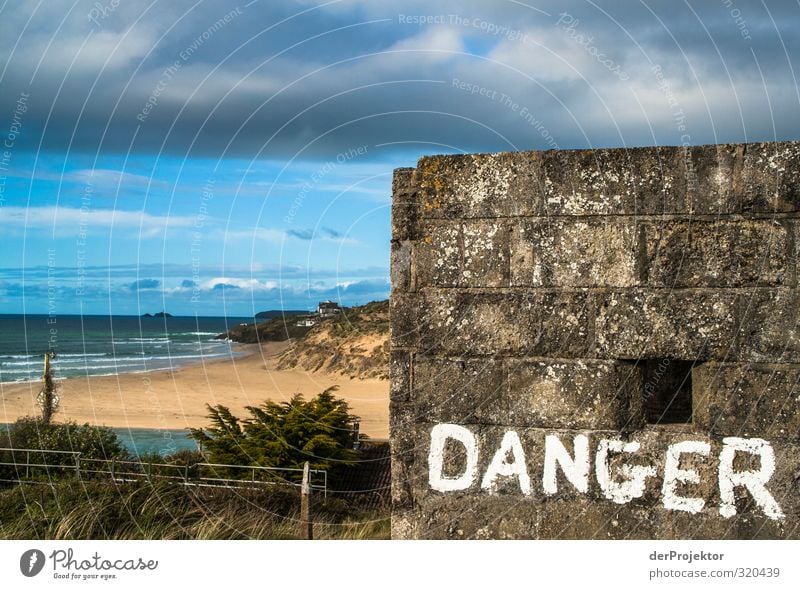 Caution: The Germans are coming! Environment Landscape Water Sky Clouds Sun Spring Climate Bad weather Hill Waves Coast Beach Bay Stone Sand Emotions Moody