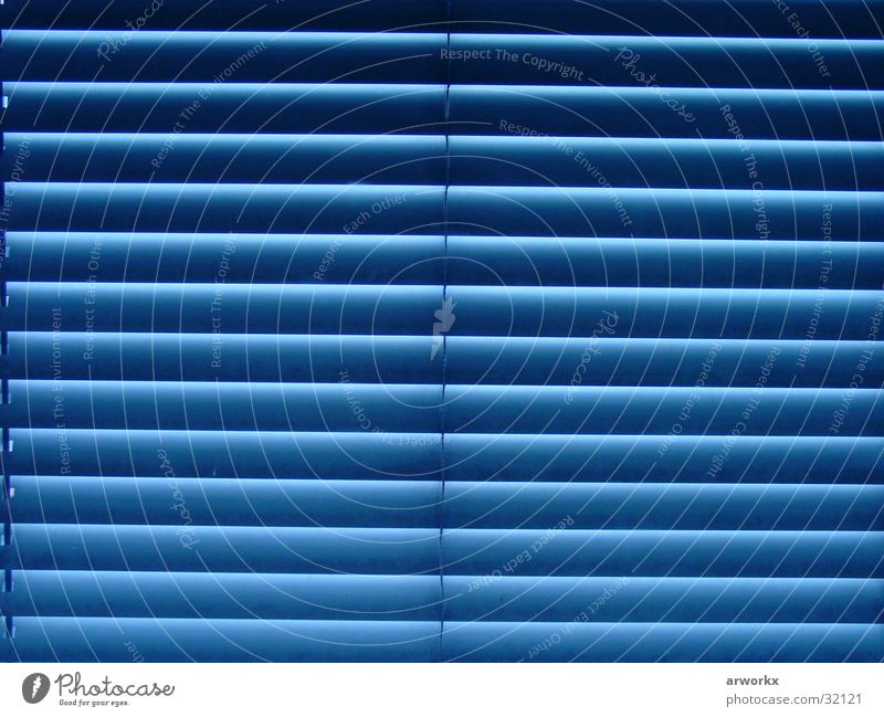 blue window Window Venetian blinds Fantastic Beautiful Living or residing Blue Graffiti