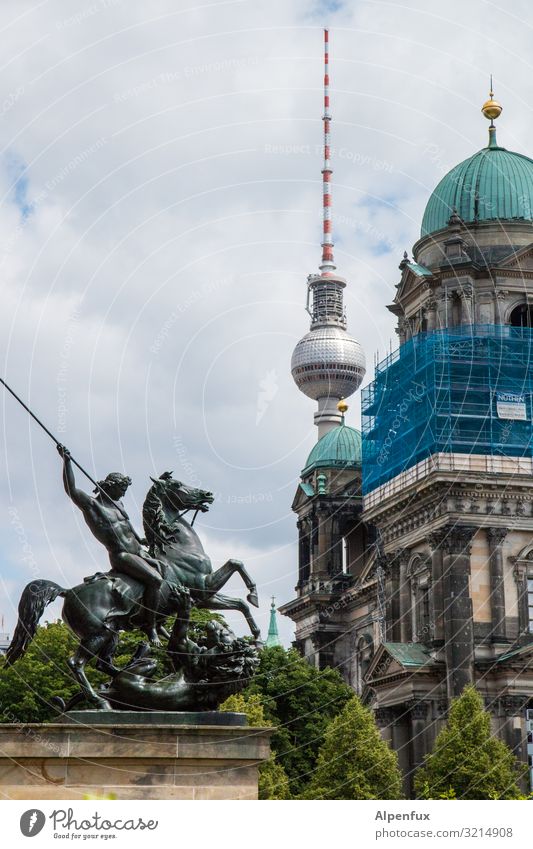 Careful, sharp spikes and spears. Sculpture Berlin Capital city Downtown Tourist Attraction Landmark Monument Berlin TV Tower Society Religion and faith