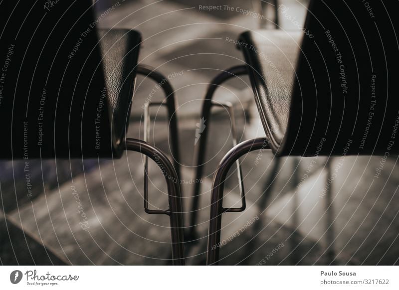 Empty chairs side by side Side by side Chair distance Deserted Colour photo Interior shot Day Close-up Detail Shallow depth of field Abstract empty space