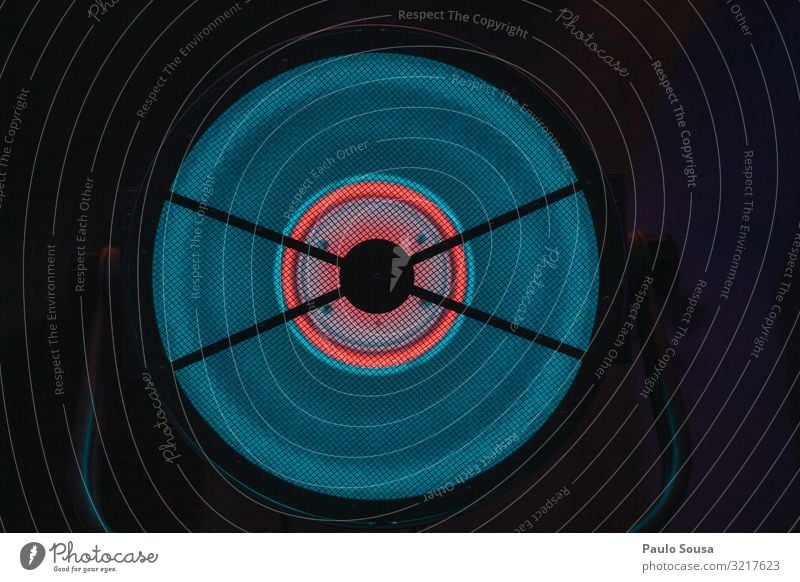 Circle of led light Technology Esthetic Cool (slang) Crazy Beautiful LED Light Lightning Light blue Abstract Colour photo Interior shot Detail