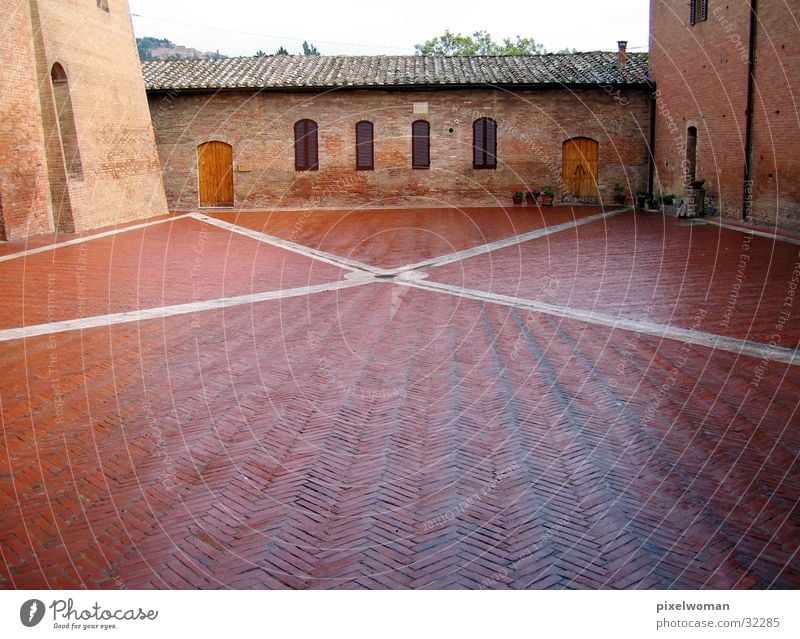 square Places Red Building Wall (barrier) Architecture Stone