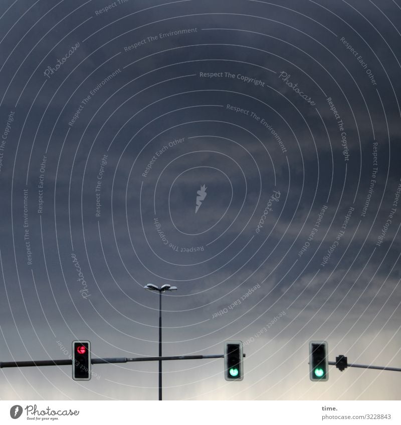 light boxes (15) Sky Clouds Storm clouds Beautiful weather Dresden Transport Passenger traffic Road traffic Motoring Street lighting Traffic light Sign hang