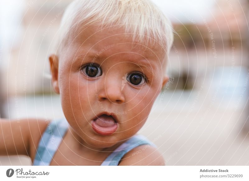 Portrait of a blonde baby boy on the beach caucasian ethnicity boys blond hair handsome eyes holiday human kids one tropical small vacation expression lifestyle