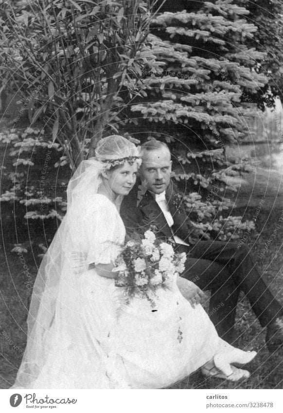 Till death ... Twenties Germany weimar republic Dream Future Phenomenon Planning Wedding Marriage proposal Family & Relations Love Affection Bride Bride groom