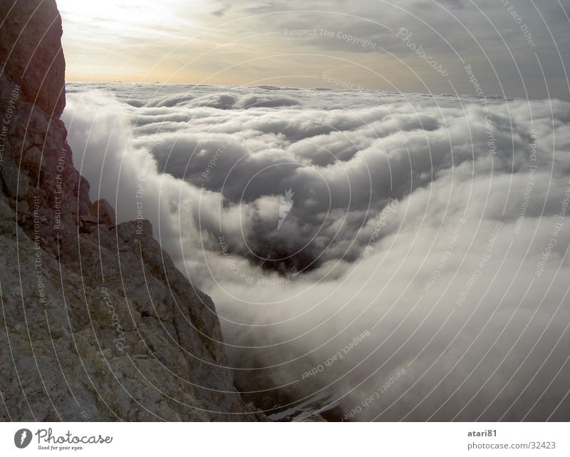 over the clouds... Clouds Sunset Mountain Snow