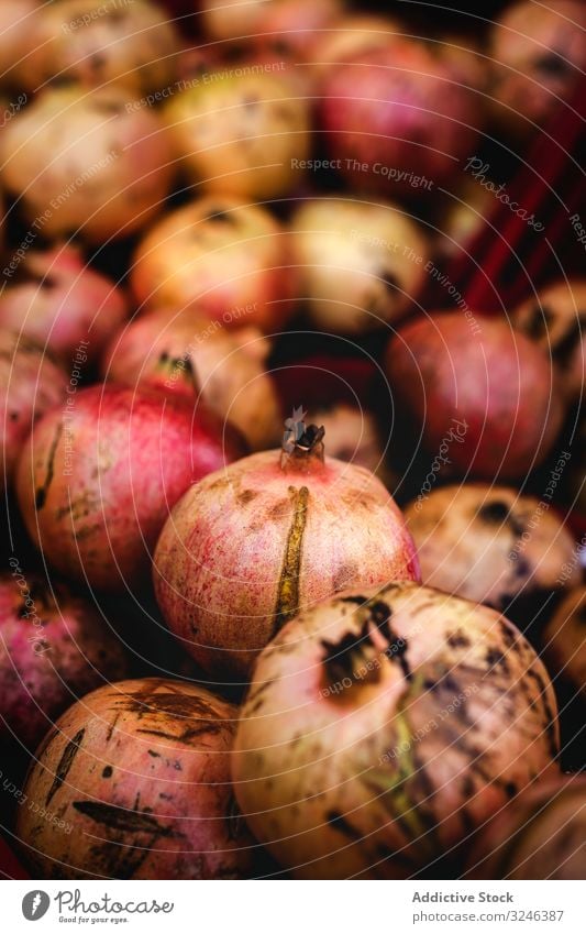 street market of assortment of fresh fruits and vegetables pomegranate food organic healthy food colorful green stall natural shop agriculture store orange