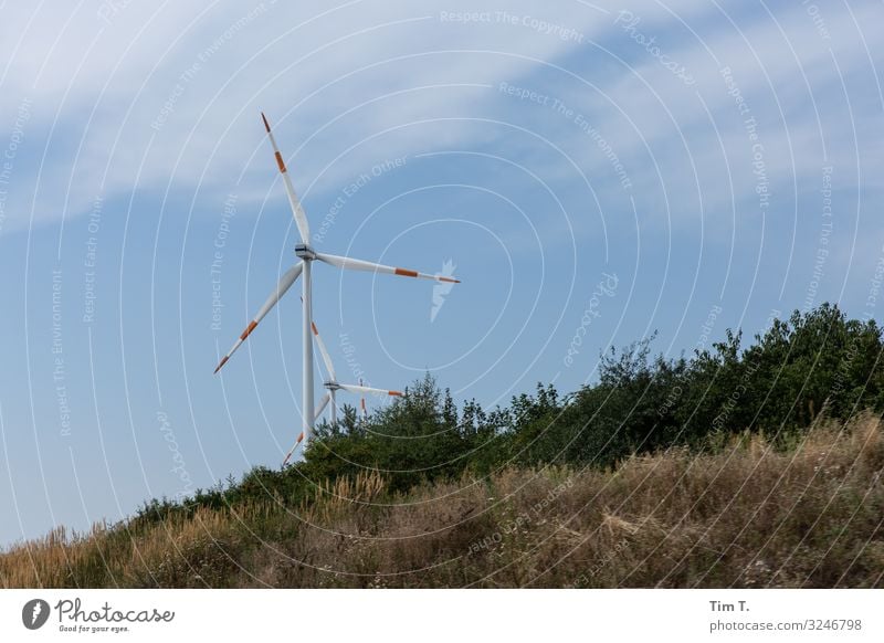 wind Technology Energy industry Renewable energy Wind energy plant Energy crisis Planning Colour photo Exterior shot Deserted Day Upward