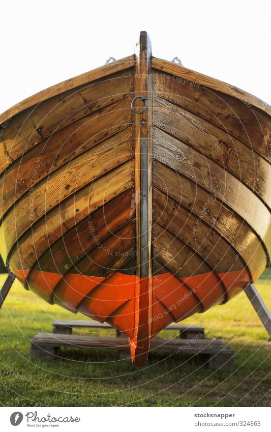 Old Boat Wood Watercraft Classic Storage Stored Antique Swedish Brown Drop anchor Deserted