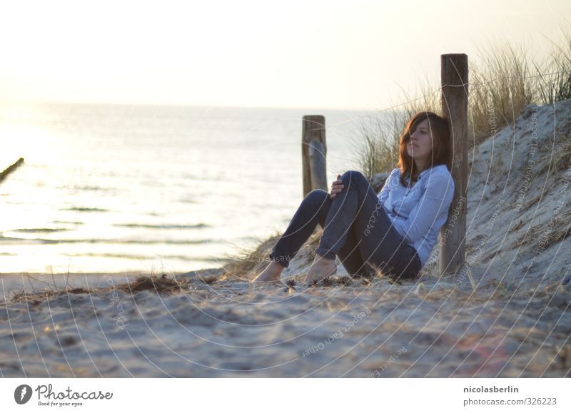 Enjoying feet in the sand Harmonious Well-being Contentment Senses Relaxation Calm Meditation Vacation & Travel Tourism Trip Adventure Far-off places Freedom