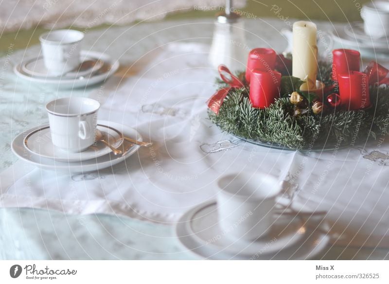 Anticipation ;-) Food Nutrition Breakfast To have a coffee Buffet Brunch Hot drink Coffee Crockery Plate Feasts & Celebrations Christmas & Advent Eating