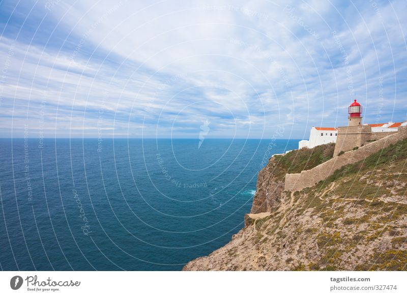 Last bratwurst ... Portugal Algarve Cap San Vincente cabo São Vicente Lighthouse rock salt Vacation & Travel Idyll Card Tourism Paradise Ocean Atlantic Ocean